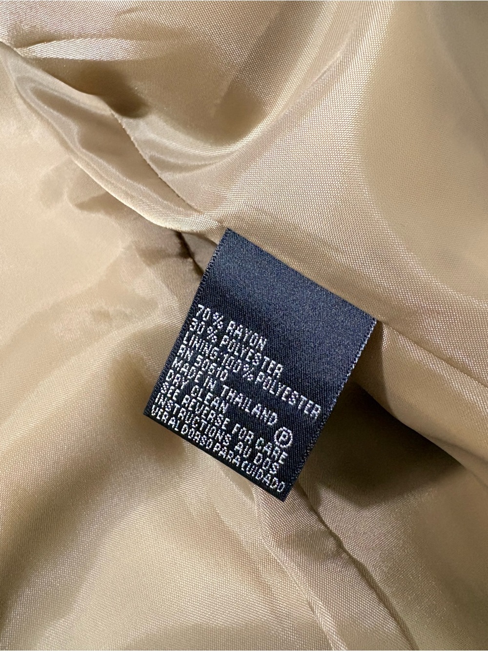 Kasper Beige Stitch Detail Blazer Petite 10 - Picture 7 of 10